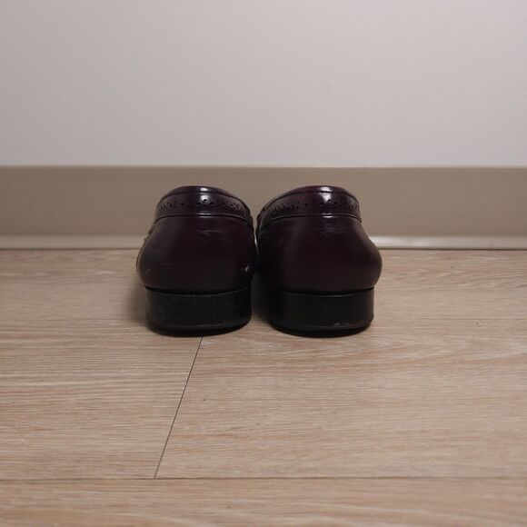 GH Bass & Co Weejuns Leather Loafers Dress Shoes Mens Size 12 Burgundy - Picture 6 of 16